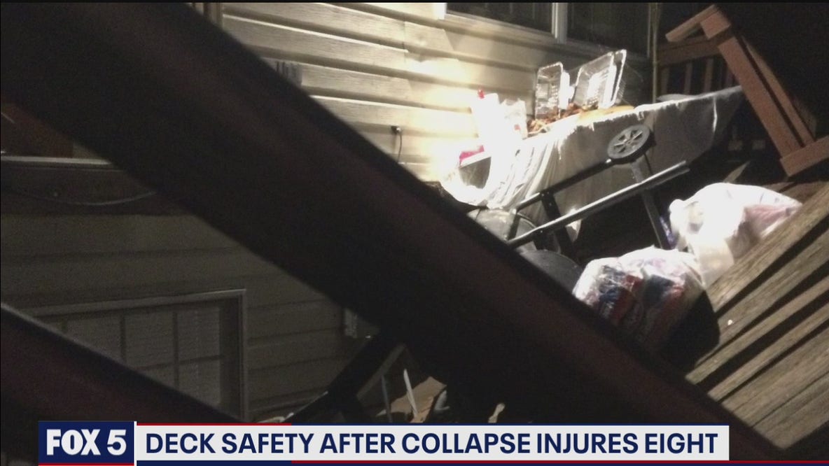 6 taken to hospital after Germantown deck collapse